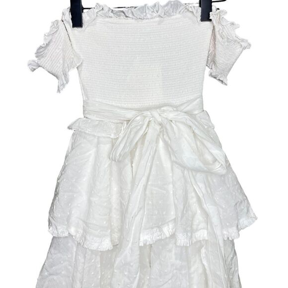 NEW V. Chapman Angelina Dress in White Meringue Size 0 - Picture 8 of 16